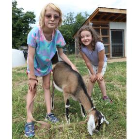 Kids at Goats and Gardens camp
