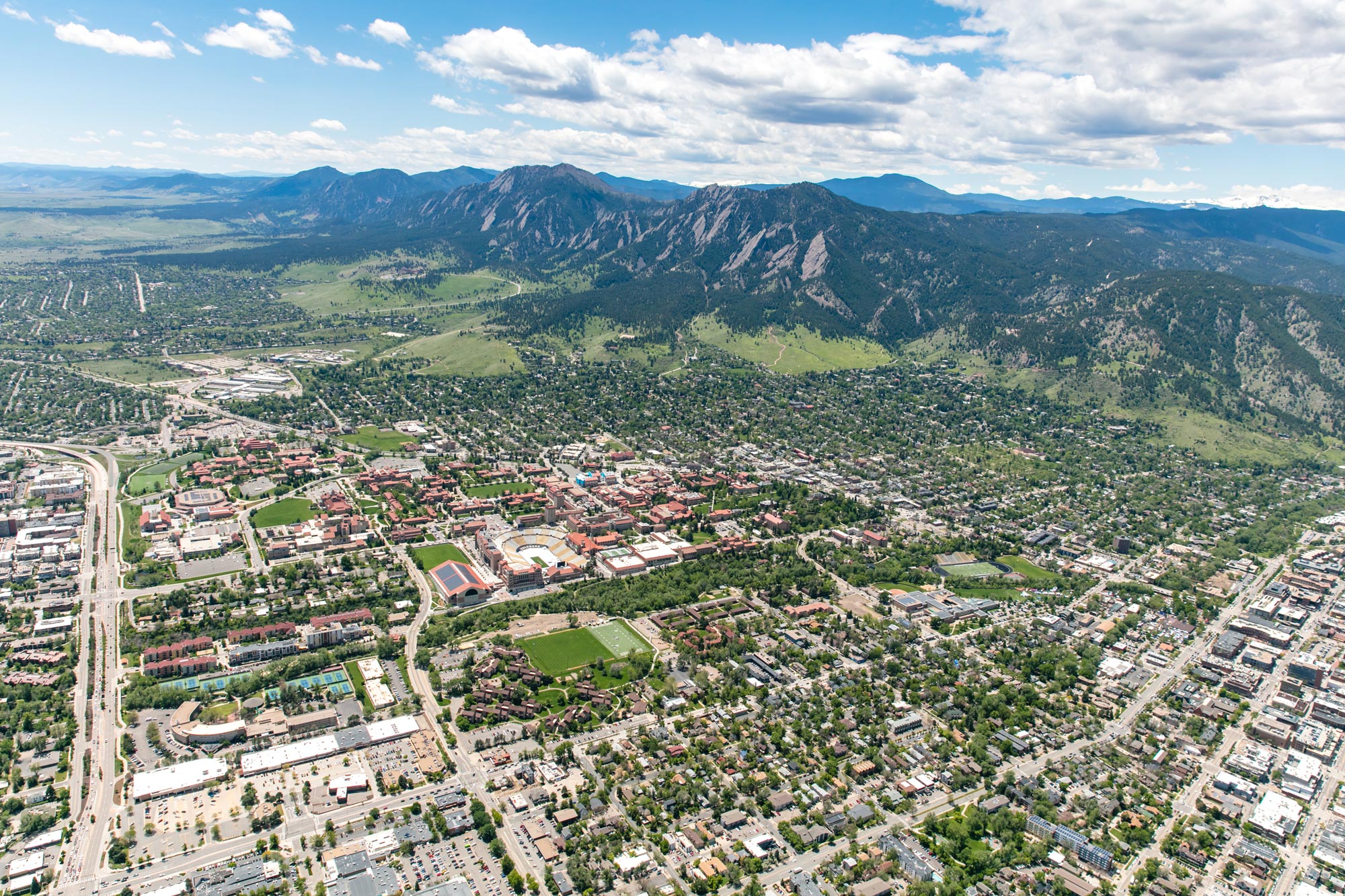 Aerial view of Boulder