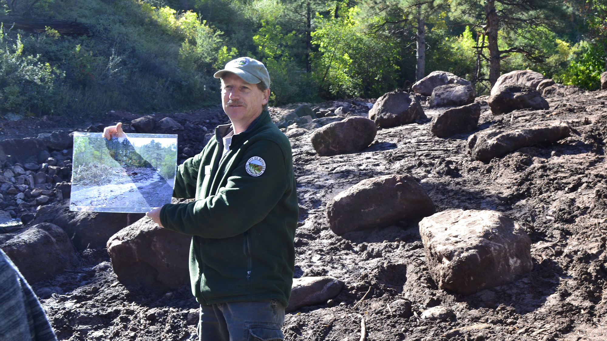 OSMP staff member leads a flood hike