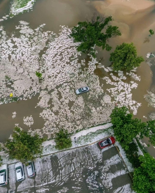 Flooding at 9th and Balsam