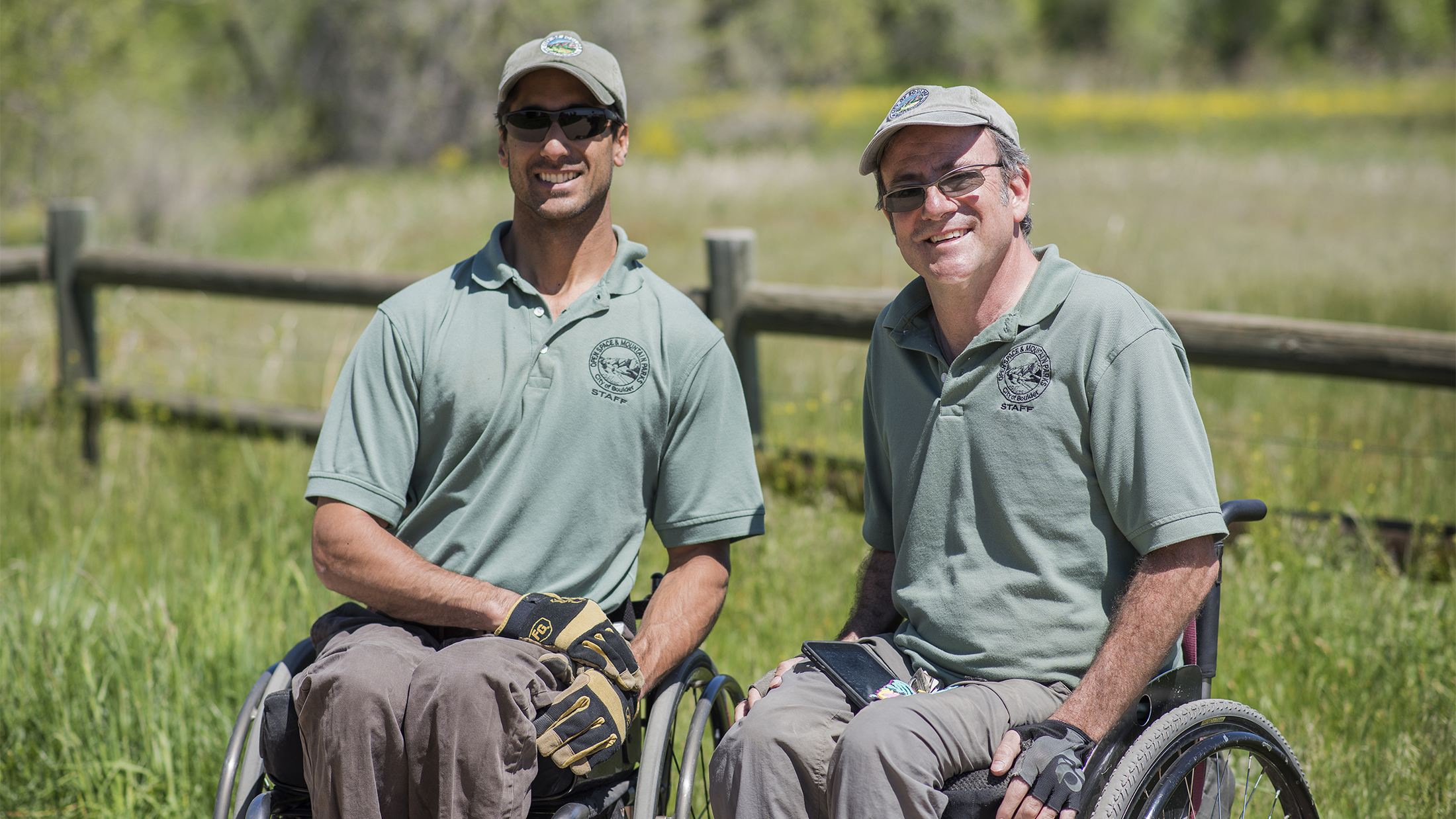 OSMP staff members who lead program to help community members experiencing disabilities post for a photograph