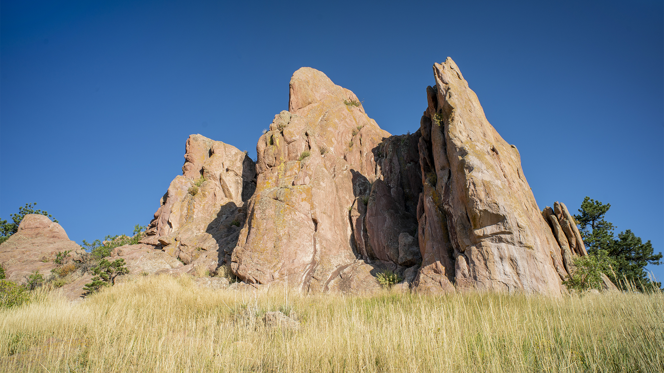 Red Rocks formation in The Peoples Crossing in west Boulder