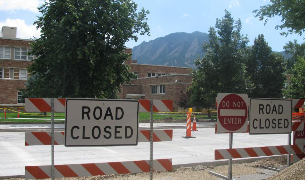 Construction in right-of-way