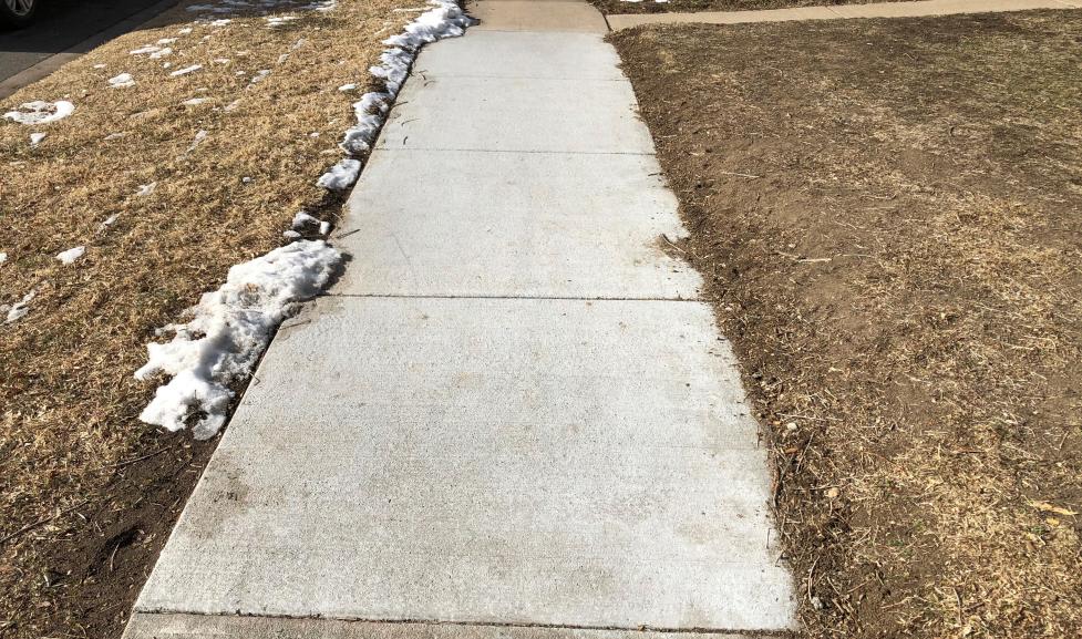 New sidewalk