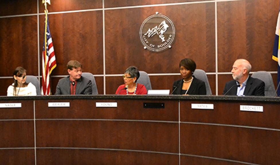 City Council Members in Council Chambers