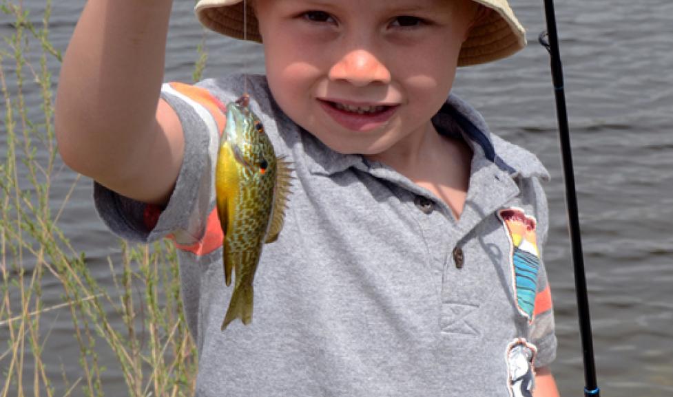 Child fishing