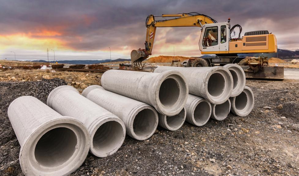 Main sewer improvement construction