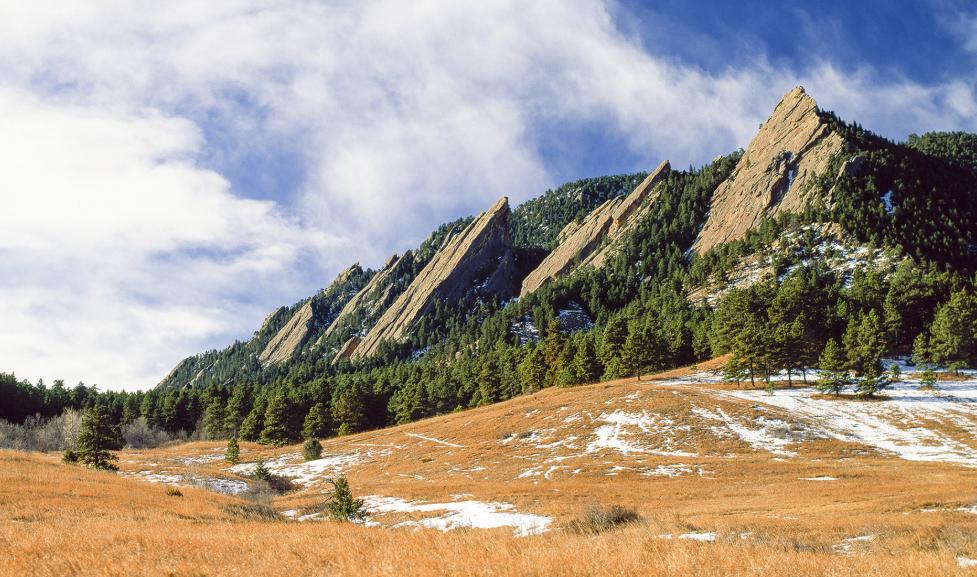 Picture of the Flatirons.