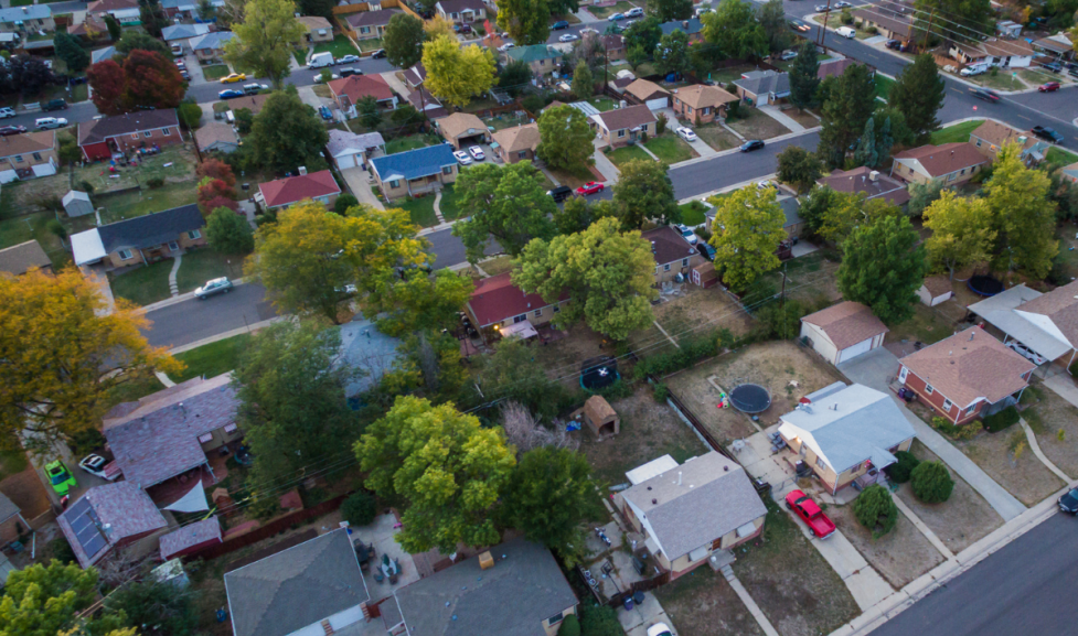 Neighborhood homes in Boulder, Colorado