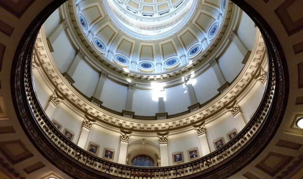 Looking up at Capitol Dome 