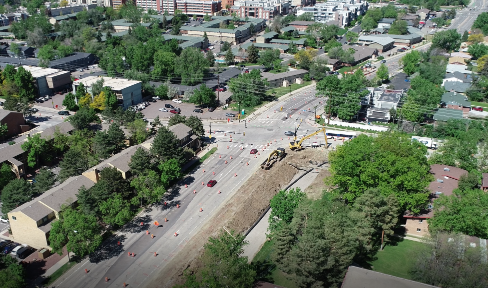 Overview of 30th and Colorado Underpass construction 