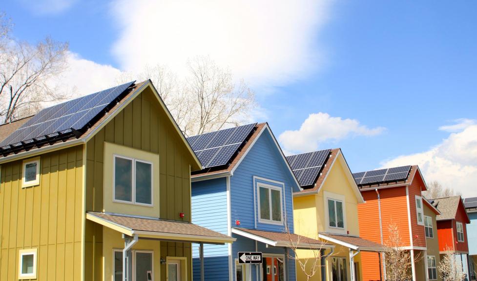 Rooftop solar panels installed in Boulder