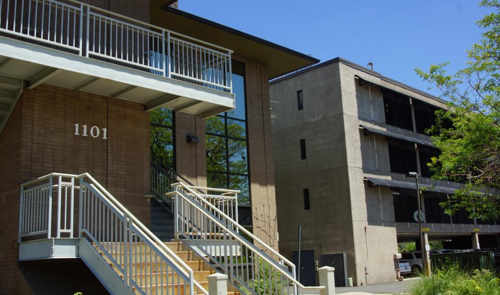 Front of New Britain Building at 1101 Arapahoe Avenue