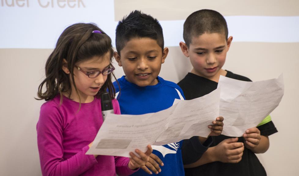 Children reading script