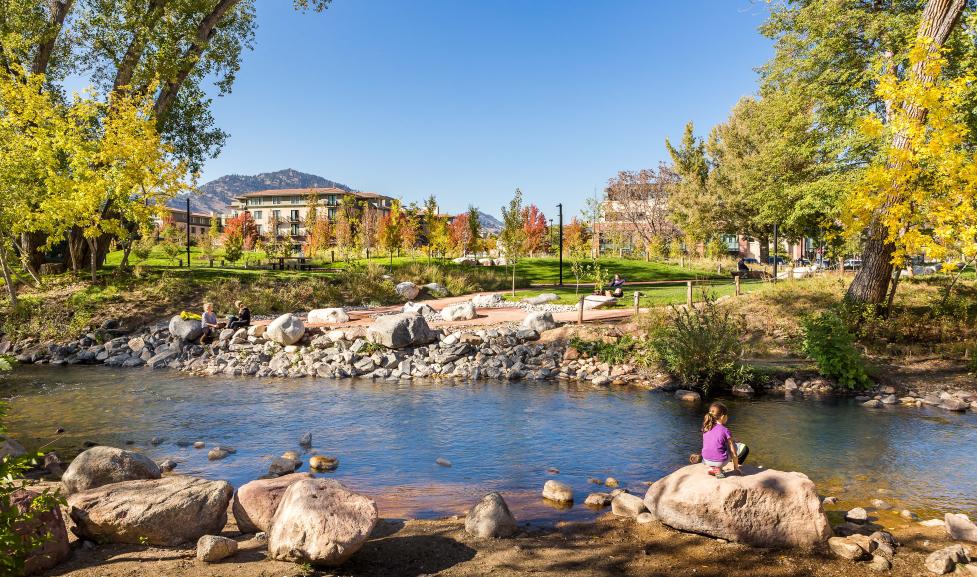 Boulder's Civic Park in the fall