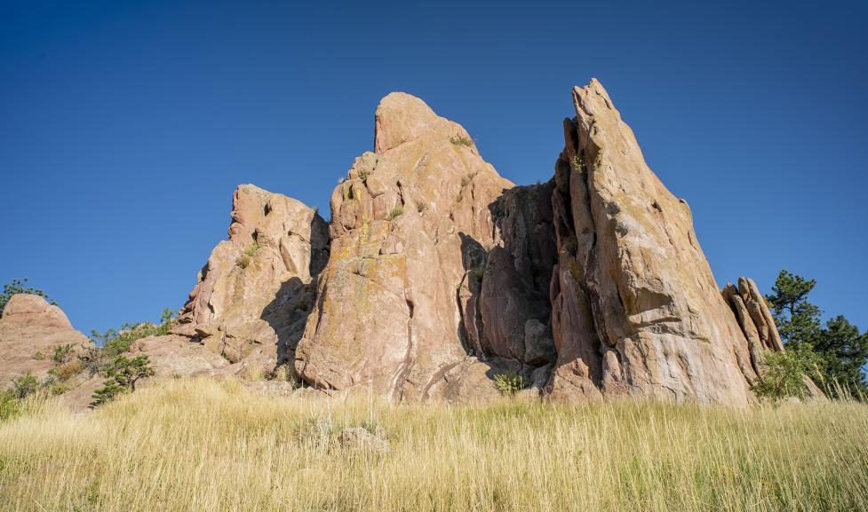 Red Rocks formation in The Peoples Crossing in west Boulder