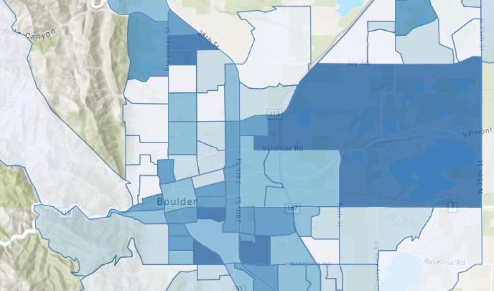 The city's racial equity index map demonstrates areas of focus in our community where the city plans to channel more resources in an effort to advance equity