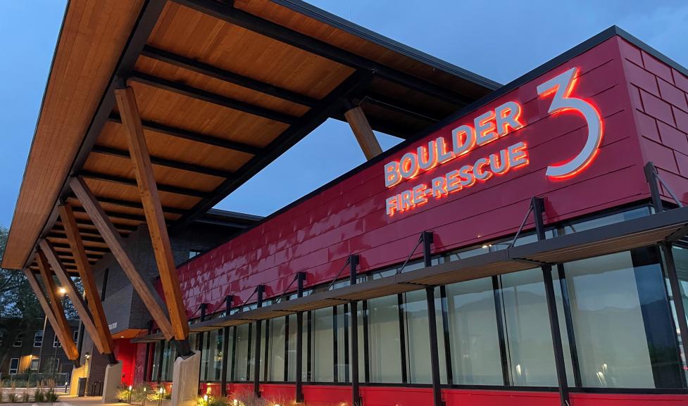 the exterior of Boulder Fire-Rescue Station 3