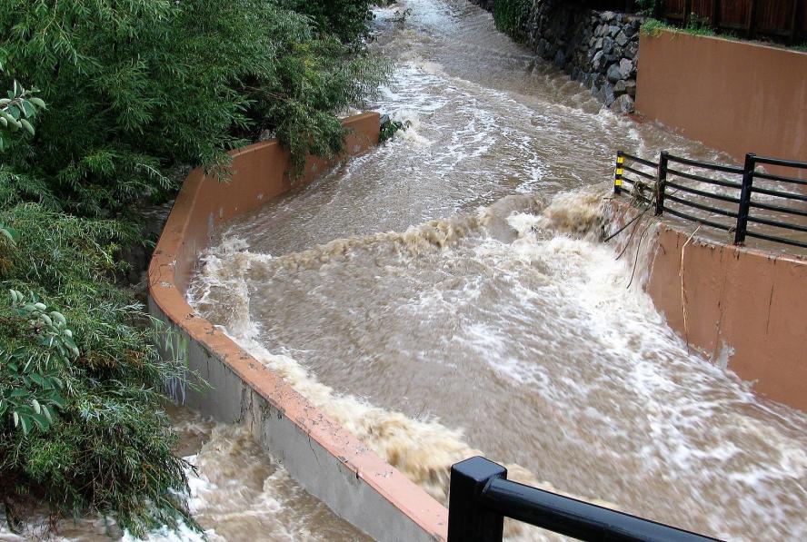 Flooded underpass