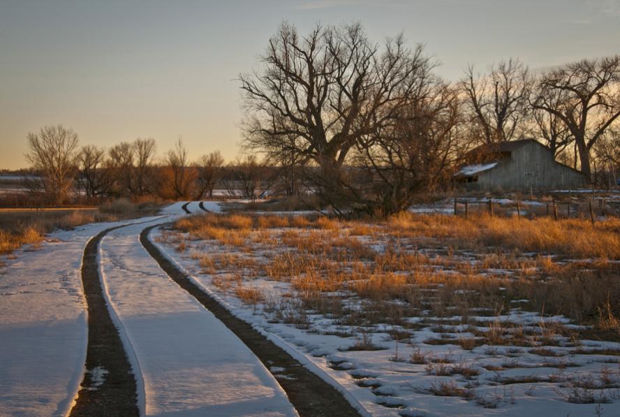 White Rocks Trail in winter