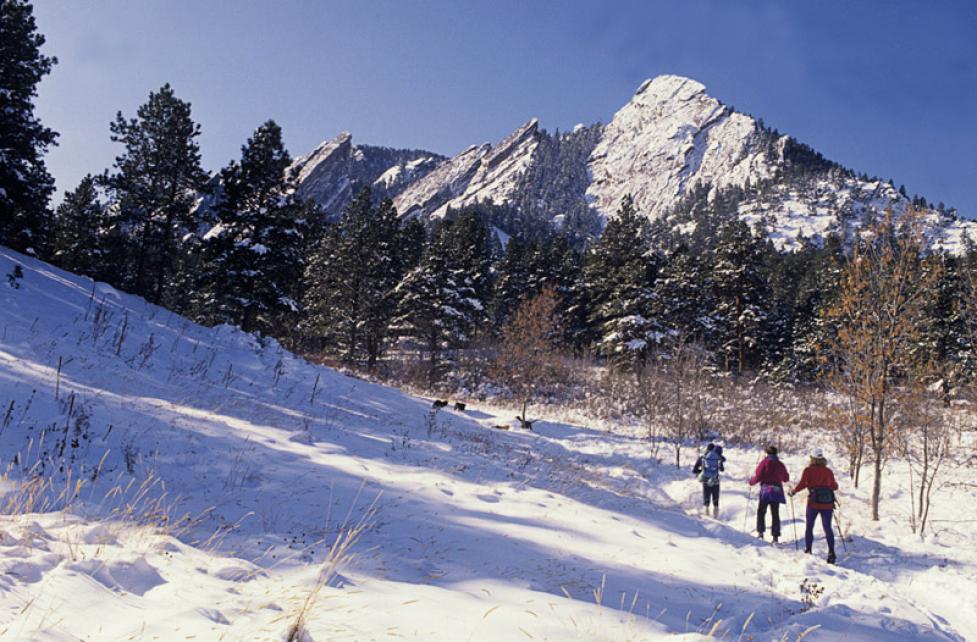 Chautauqua Trail in winter