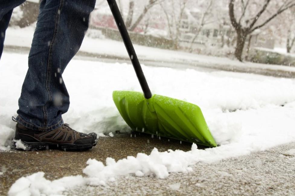 Person shoveling snow 