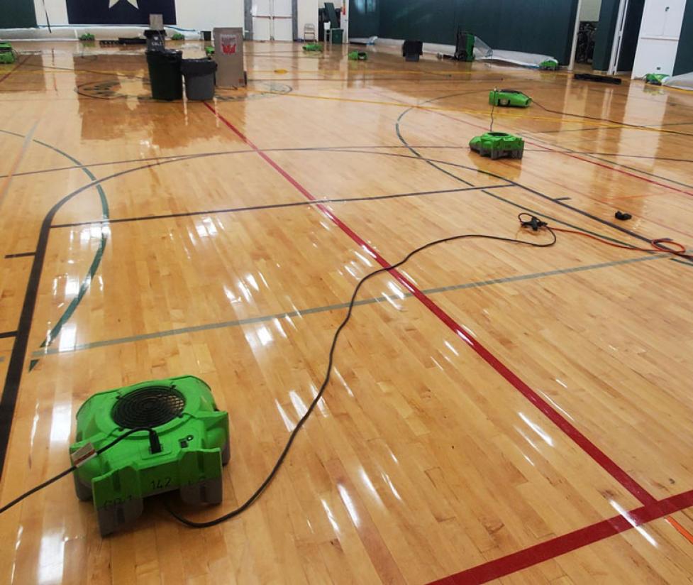 South Boulder Rec Center flooded gym