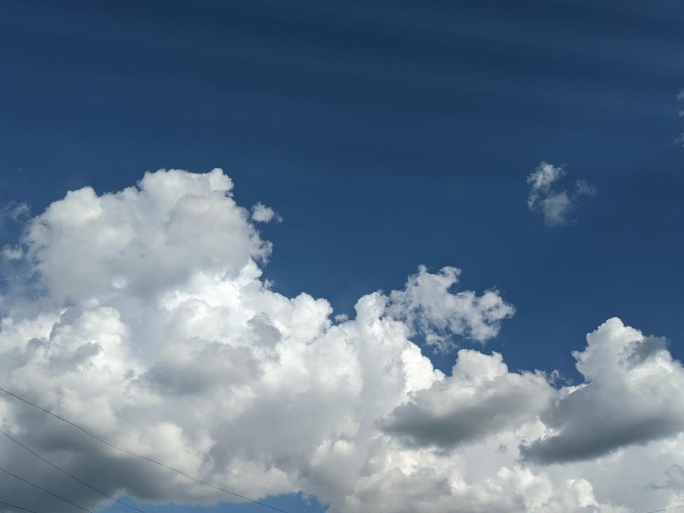 Blue sky with clouds