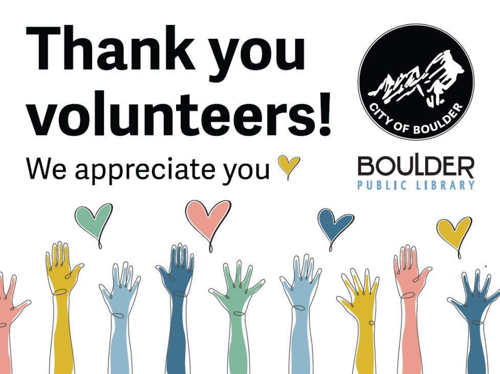 Thank you volunteers! We appreciate you!