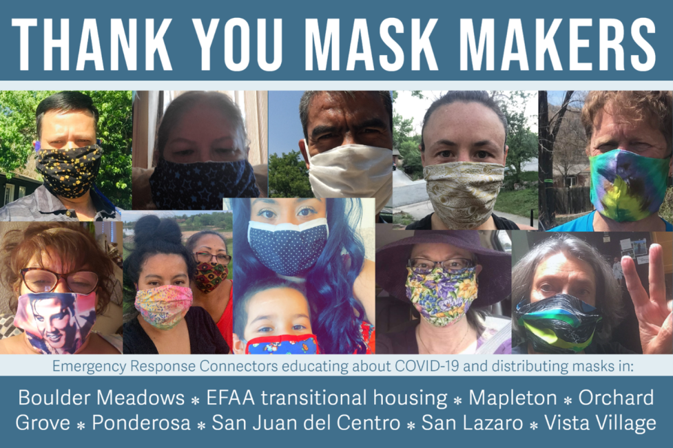 Thank you mask makers collage