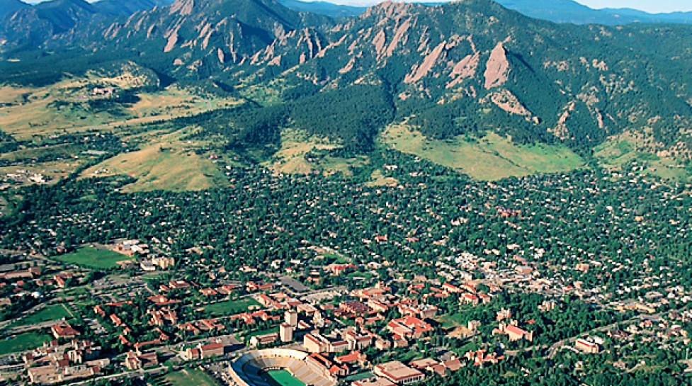 Aerial view of Boulder