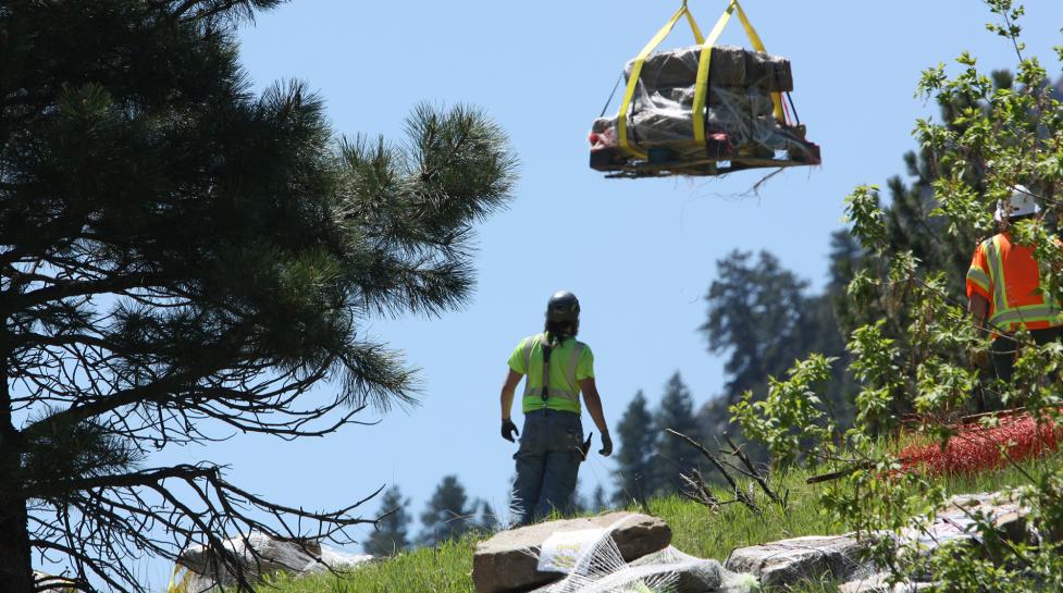 OSMP Helicopter Work on Anemeone Hill