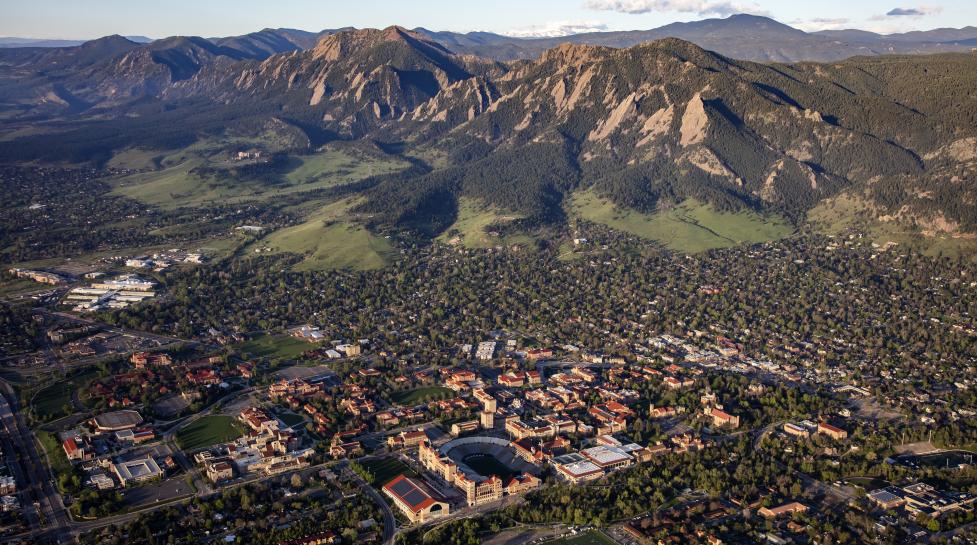 Aerial view of Boulder