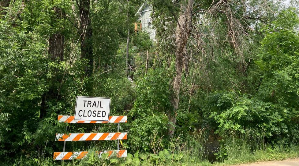 Tree work on Boulder Creek Path