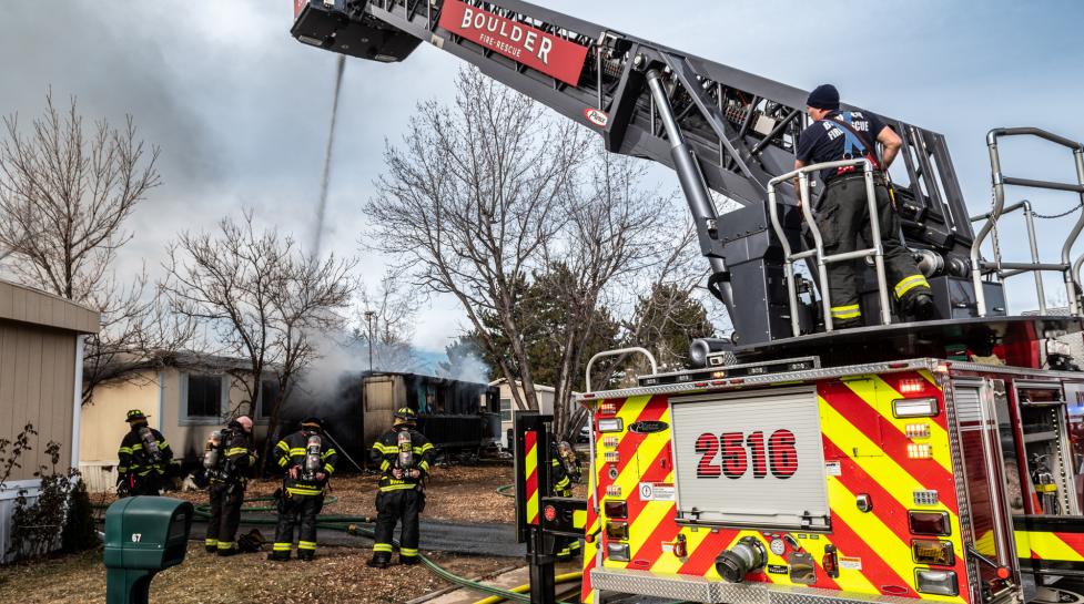 Boulder Fire Tower Truck 