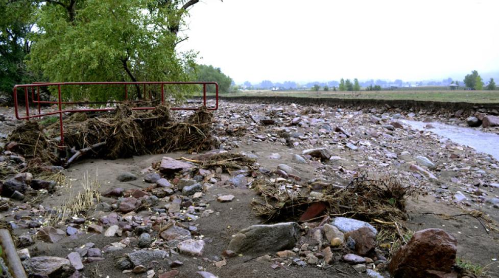 Fourmile Creek Crossing damaged by 2013 flood