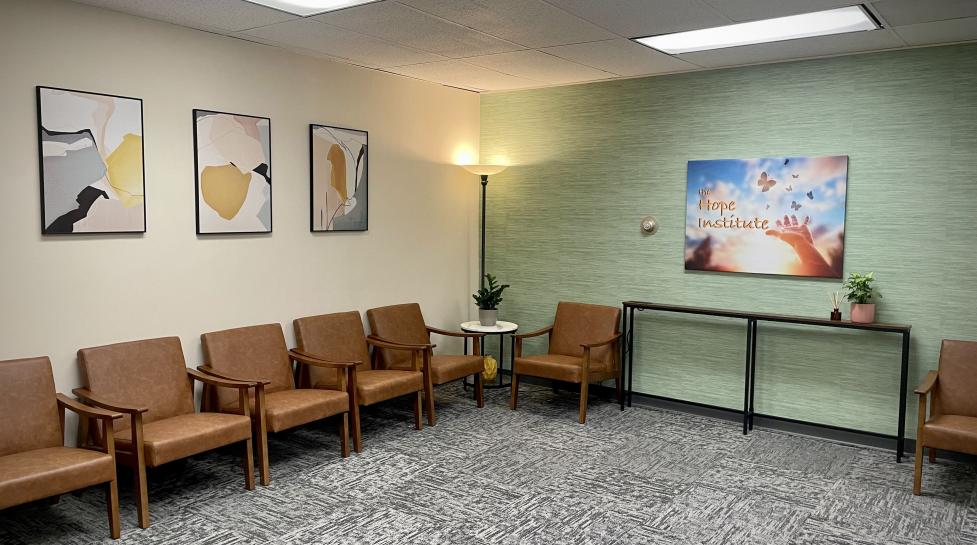 The Hope Institute waiting room. 