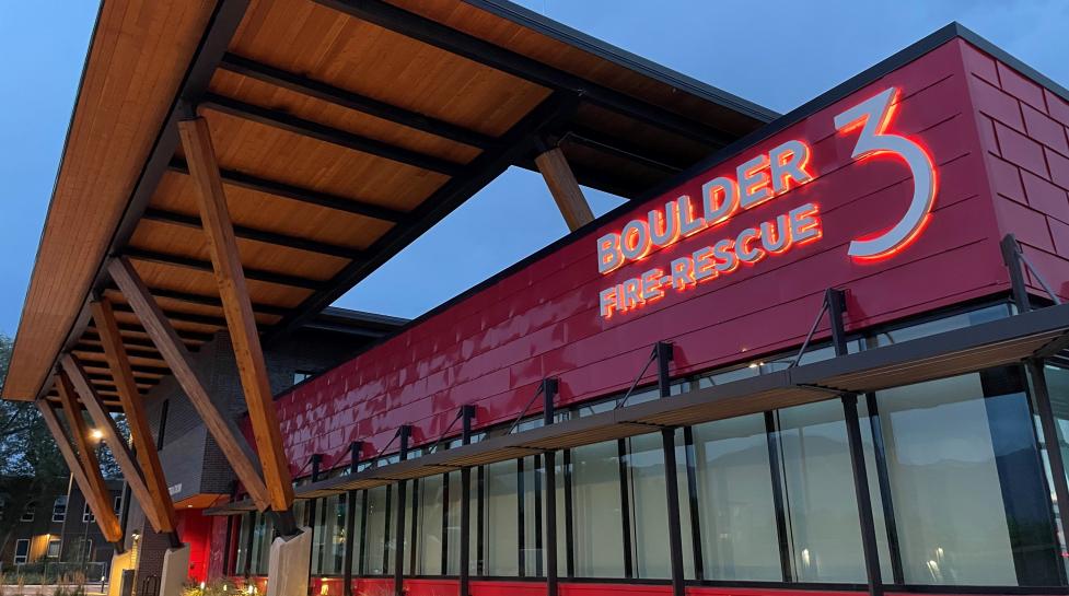 the exterior of Boulder Fire-Rescue Station 3