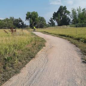 Biker on Cottontail Trail