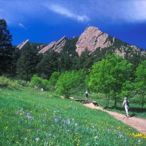 Chautauqua Trail in spring