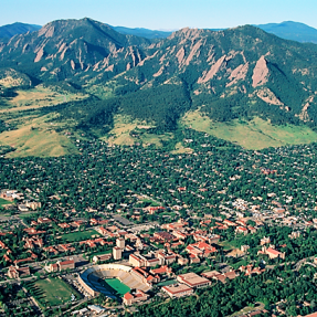 Aerial view of Boulder