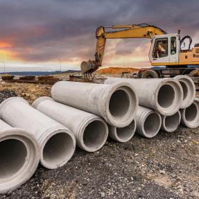 Main sewer improvement construction