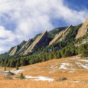 Picture of the Flatirons.