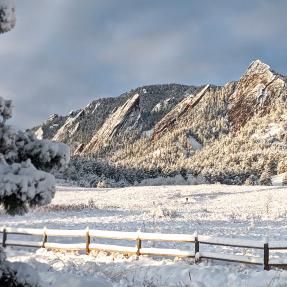 Flatirons snow