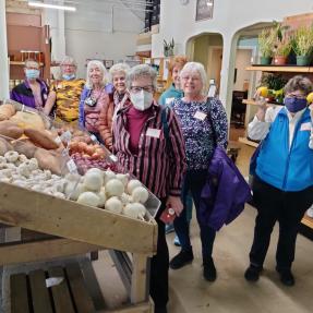 Older adults touring Nude Food Market