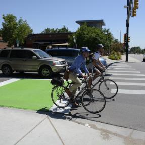 bikes at intersection