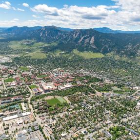 Aerial view of Boulder