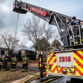 Boulder Fire Tower Truck 