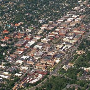 City of Boulder aerial view