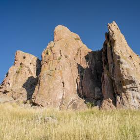 Red Rocks formation in The Peoples Crossing in west Boulder